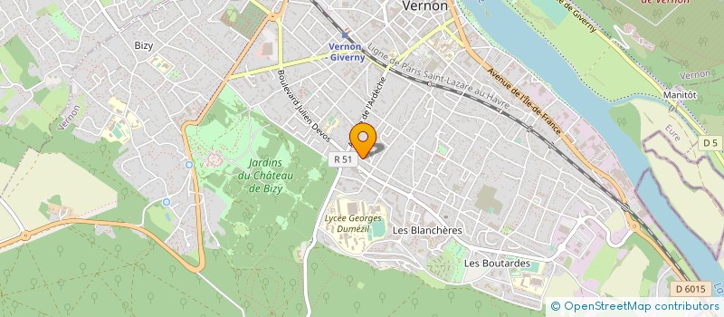 localisation de l'entreprise MONSIEUR MICKAEL POIRIER  VERNON