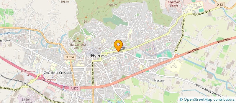 localisation de l'entreprise MONSIEUR MICKAEL POITOUX  HYERES