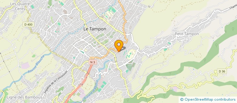 localisation de l'entreprise MONSIEUR MICKAEL POUVIN  LE TAMPON