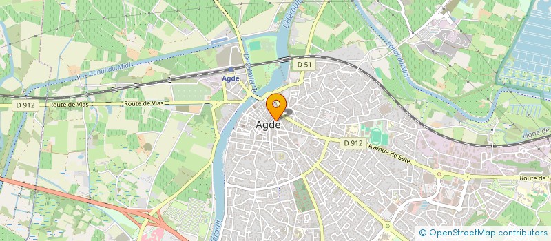 localisation de l'entreprise MONSIEUR MICKAEL PRATAC  AGDE