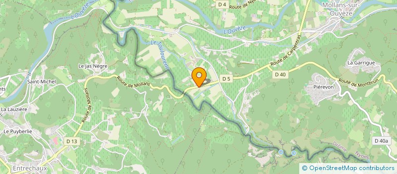 localisation de l'entreprise MONSIEUR MICKAEL PRATVIEL  MOLLANS-SUR-OUVEZE