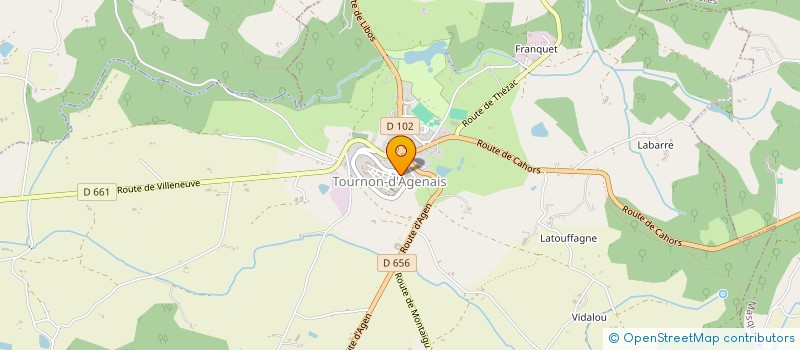 localisation de l'entreprise MONSIEUR MICKAEL PREVOT  TOURNON D'AGENAIS