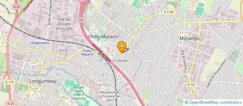 localisation de l'entreprise MONSIEUR MICKAEL PREVOT  CHILLY-MAZARIN