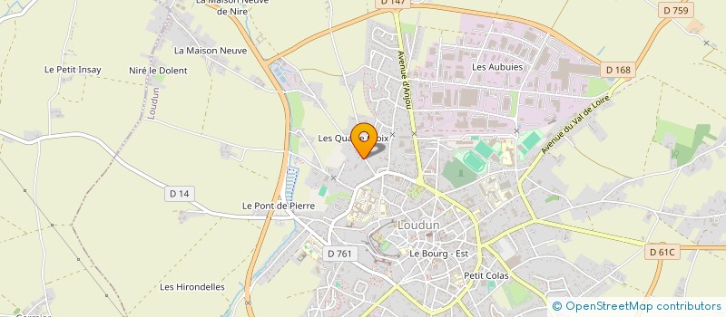 localisation de l'entreprise MONSIEUR MICKAEL PRIEURE  LOUDUN