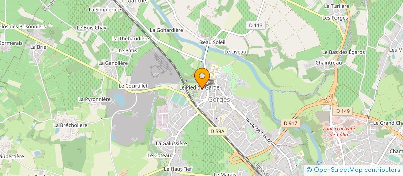 localisation de l'entreprise MONSIEUR MICKAEL QUAEGEBEUR à GORGES