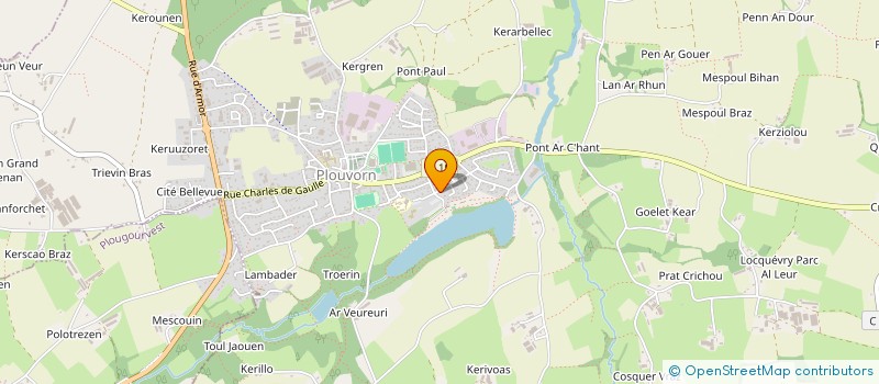 localisation de l'entreprise MONSIEUR MICKAEL QUEAU  PLOUVORN