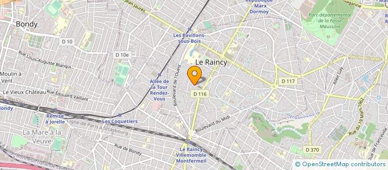 localisation de l'entreprise MONSIEUR MICKAEL QUEIROZ FERREIRA à LE RAINCY