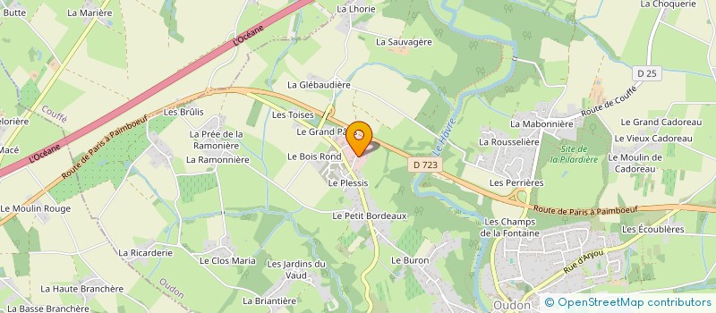 localisation de l'entreprise MONSIEUR MICKAEL QUERE  OUDON