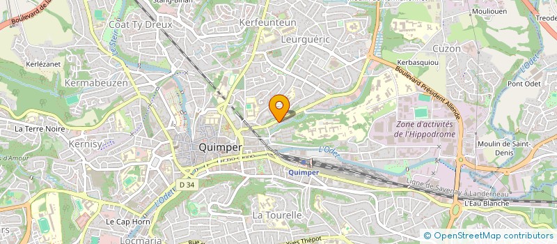 localisation de l'entreprise MONSIEUR MICKAEL RABOISSON à QUIMPER