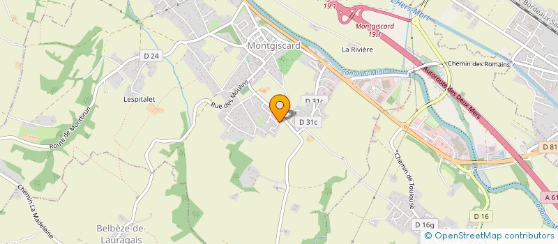 localisation de l'entreprise MONSIEUR MICKAEL RACLOT  AYGUESVIVES