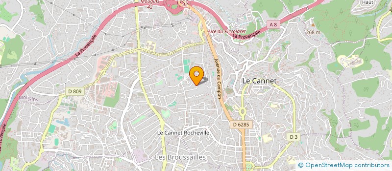 localisation de l'entreprise MONSIEUR MICKAEL RAMUS à LE CANNET