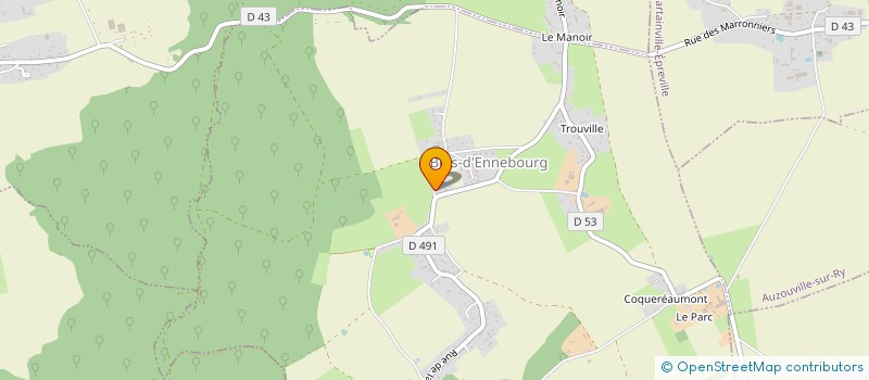 localisation de l'entreprise MONSIEUR MICKAEL RAVENEL  BOIS-D'ENNEBOURG