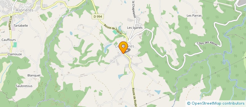 localisation de l'entreprise MONSIEUR MICKAEL REBOULLEAU  LES ALBRES