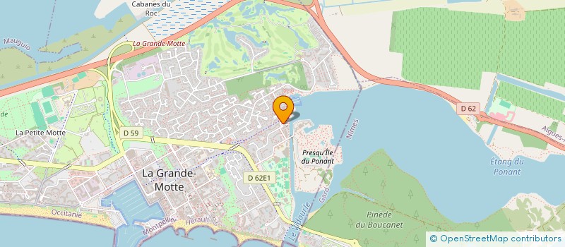 localisation de l'entreprise MONSIEUR MICKAEL REBREGET  LA GRANDE-MOTTE