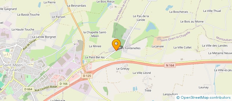 localisation de l'entreprise MONSIEUR MICKAEL RENAUDIN  SAINT-MEEN-LE-GRAND