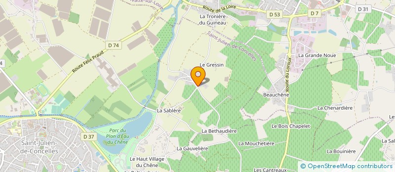 localisation de l'entreprise MONSIEUR MICKAEL RENAUDINEAU  SAINT-JULIEN-DE-CONCELLES