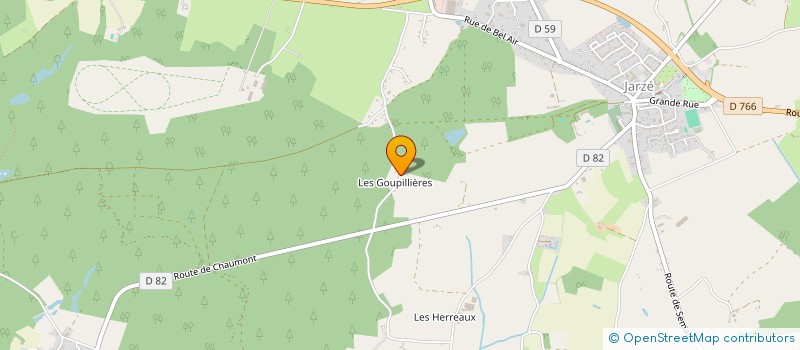 localisation de l'entreprise MONSIEUR MICKAEL RENONCE  JARZE VILLAGES