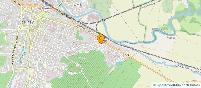 localisation de l'entreprise MONSIEUR MICKAEL REUILLE à EPERNAY