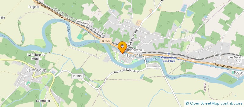 localisation de l'entreprise MONSIEUR MICKAEL RIBEIRO  MENNETOU-SUR-CHER