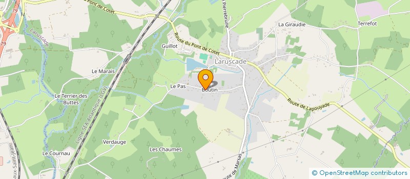 localisation de l'entreprise MONSIEUR MICKAEL RICHARD  LARUSCADE