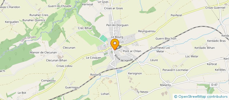 localisation de l'entreprise MONSIEUR MICKAEL RIOLET  IRVILLAC