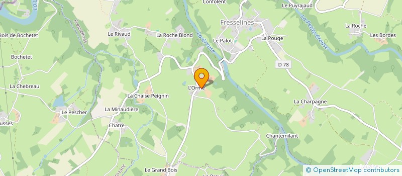 localisation de l'entreprise MONSIEUR MICKAEL RIOLLET  FRESSELINES