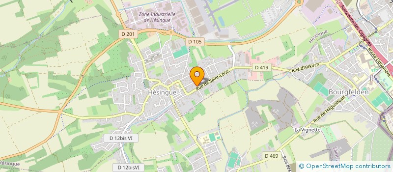 localisation de l'entreprise MONSIEUR MICKAEL RIST  HESINGUE