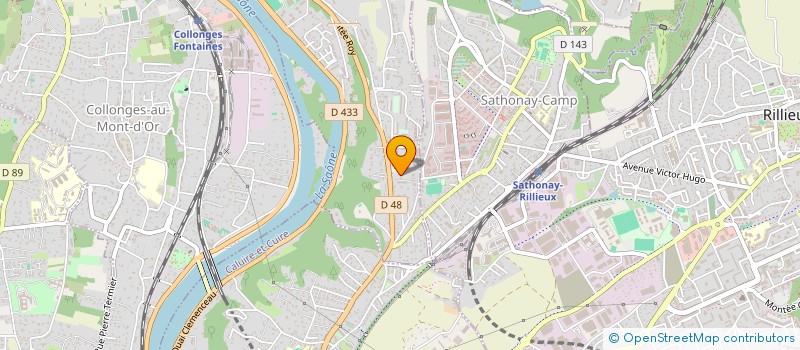 localisation de l'entreprise MONSIEUR MICKAEL RIVIERE  FONTAINES-SUR-SAONE