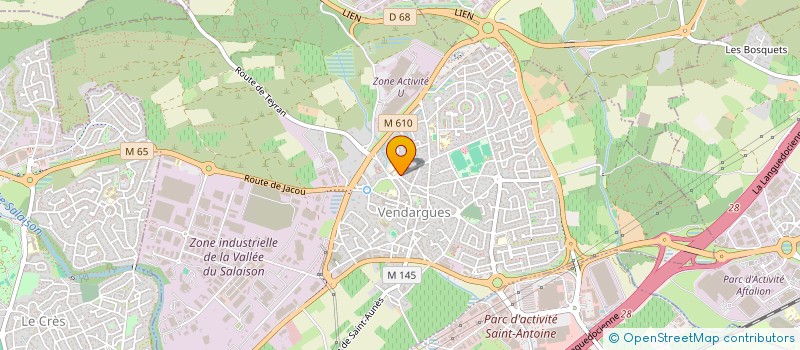 localisation de l'entreprise MONSIEUR MICKAEL ROBERT à VENDARGUES