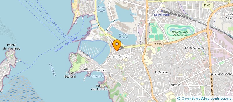 localisation de l'entreprise MONSIEUR MICKAEL ROBERT  SAINT-MALO