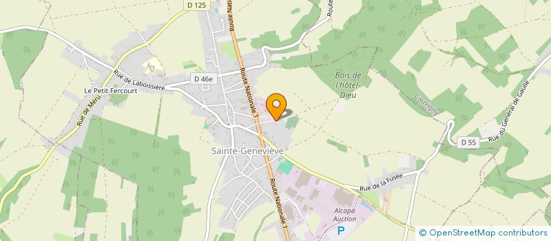 localisation de l'entreprise MONSIEUR MICKAEL ROBIDET  SAINTE-GENEVIEVE