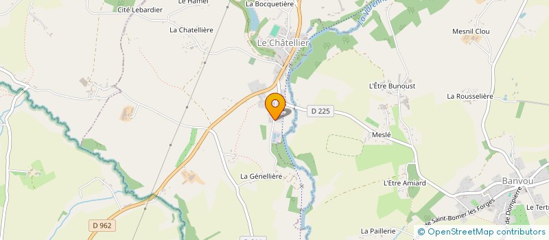 localisation de l'entreprise MONSIEUR MICKAEL ROBINE à LE CHATELLIER