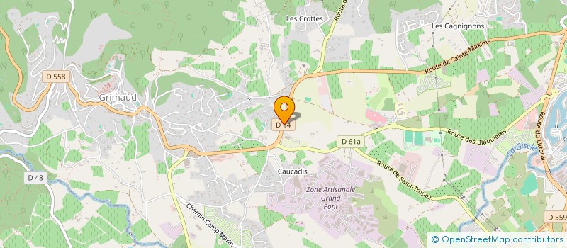 localisation de l'entreprise MONSIEUR MICKAEL RODRIGUES  GRIMAUD