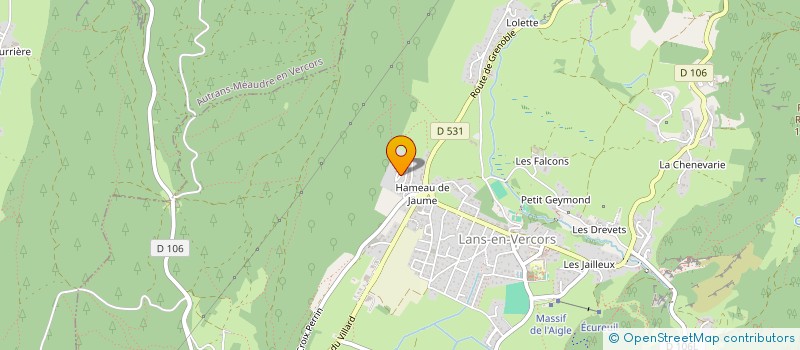 localisation de l'entreprise MONSIEUR MICKAEL RODRIGUEZ  LANS-EN-VERCORS