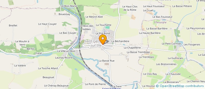 localisation de l'entreprise MONSIEUR MICKAEL ROUGEAUX  SAINT-GERMAIN-SUR-ILLE