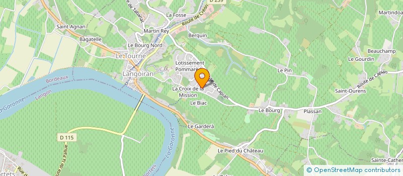 localisation de l'entreprise MONSIEUR MICKAEL ROUIN  LANGOIRAN