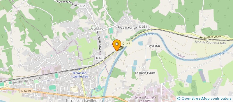 localisation de l'entreprise MONSIEUR MICKAEL ROULET  CUBLAC