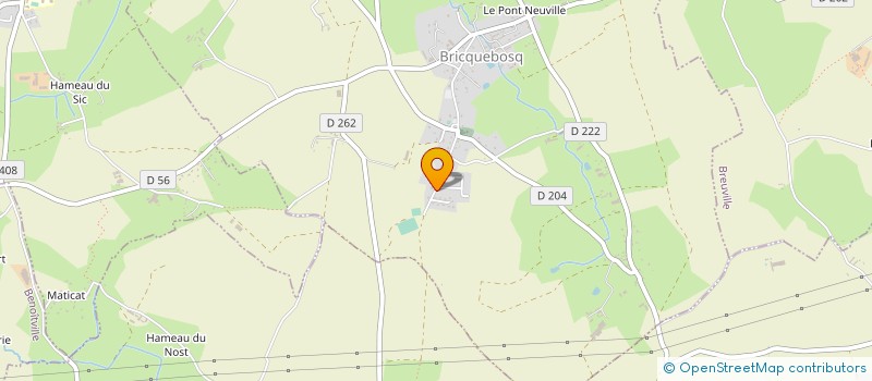 localisation de l'entreprise MONSIEUR MICKAEL ROULLAND  BRICQUEBOSQ