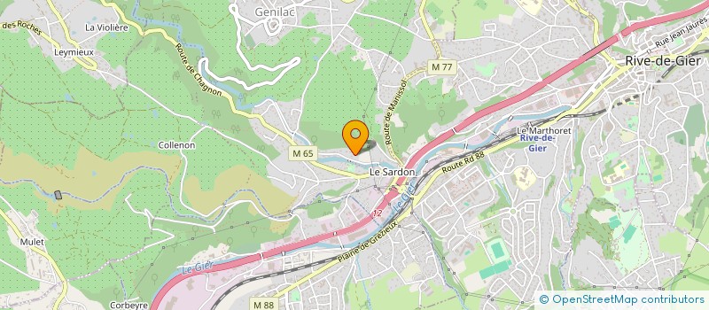 localisation de l'entreprise MONSIEUR MICKAEL ROUSSIAU  GENILAC