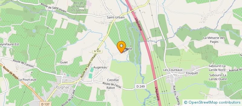 localisation de l'entreprise MONSIEUR MICKAEL ROUX  PUGNAC