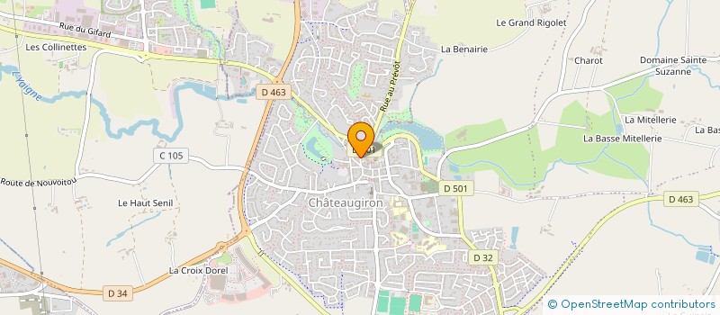 localisation de l'entreprise MONSIEUR MICKAEL ROUXELIN  CHATEAUGIRON