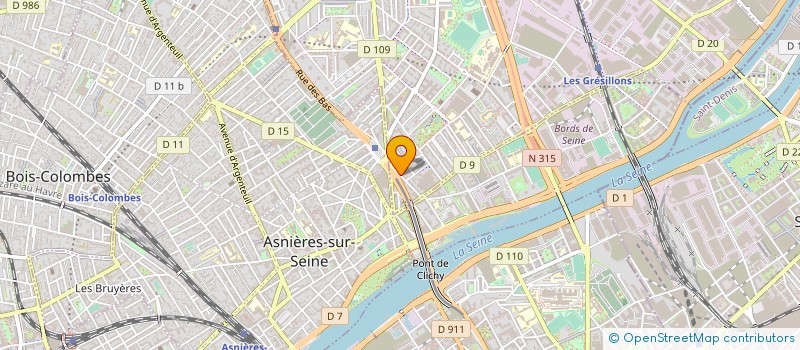 localisation de l'entreprise MONSIEUR MICKAEL RUFFINONI à GENNEVILLIERS