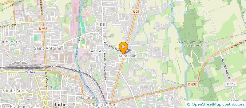 localisation de l'entreprise MONSIEUR MICKAEL RUIZ  AUREILHAN