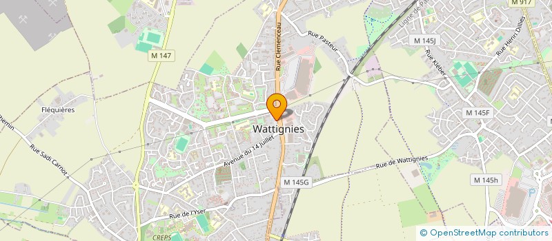 localisation de l'entreprise MONSIEUR MICKAEL RUIZ  WATTIGNIES