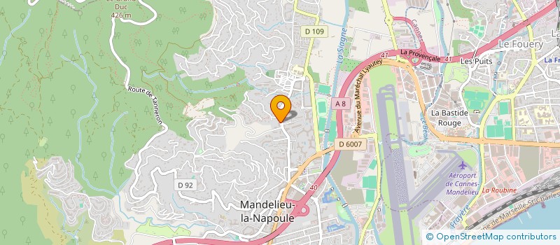 localisation de l'entreprise MONSIEUR MICKAEL SAIAG  MANDELIEU-LA-NAPOULE