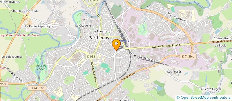 localisation de l'entreprise MONSIEUR MICKAEL SAINTORANT à PARTHENAY