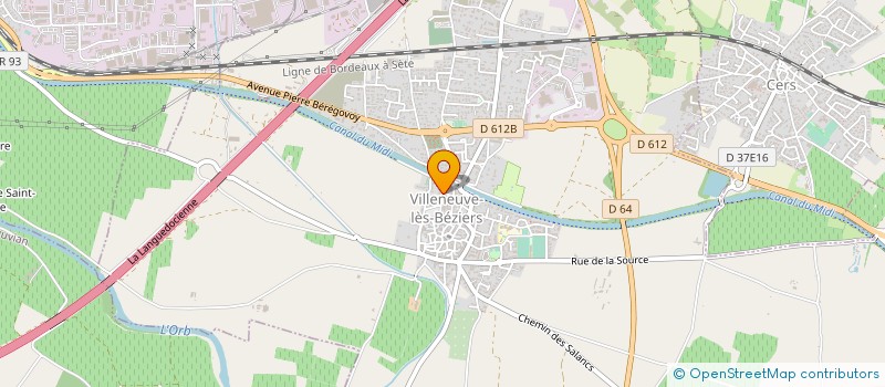 localisation de l'entreprise MONSIEUR MICKAEL SALVADO à VILLENEUVE-LES-BEZIERS