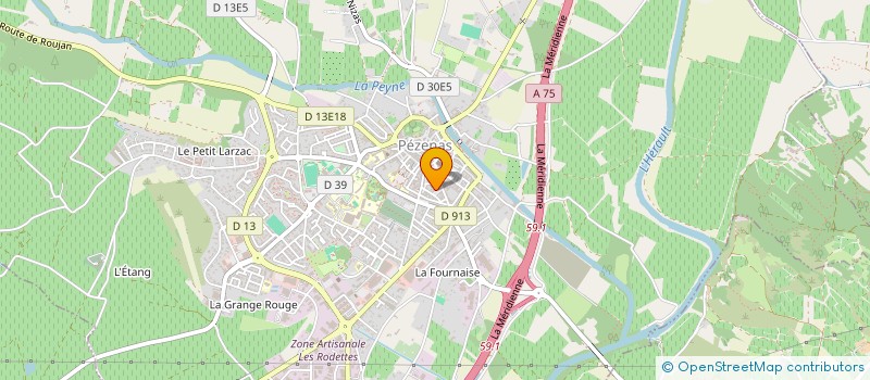 localisation de l'entreprise MONSIEUR MICKAEL SANTANA  PEZENAS