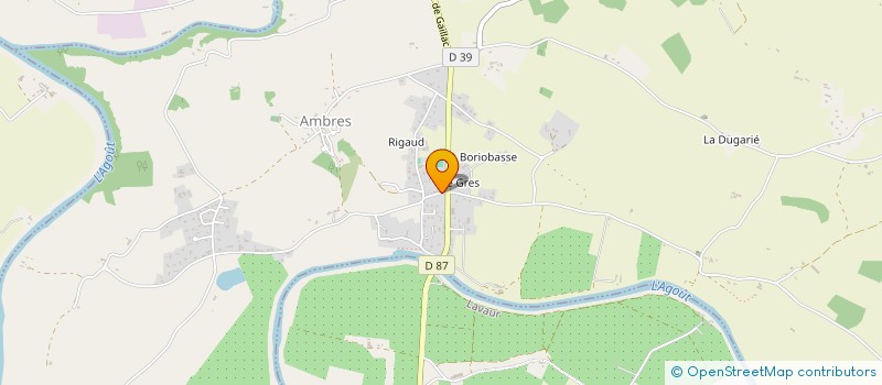 localisation de l'entreprise MONSIEUR MICKAEL SANTIN  AMBRES