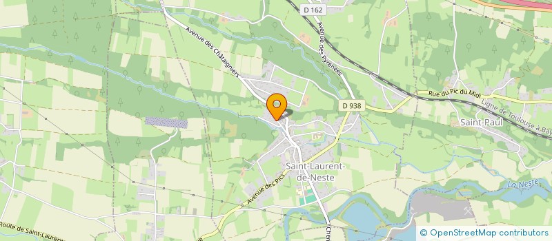 localisation de l'entreprise MONSIEUR MICKAEL SATTLER  SAINT-LAURENT-DE-NESTE